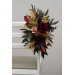 Floral Aisle Markers in Purple, Burgundy & Beige