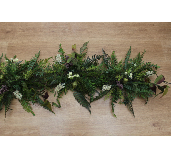 Forest Wedding Table Decor with Ferns and Moss