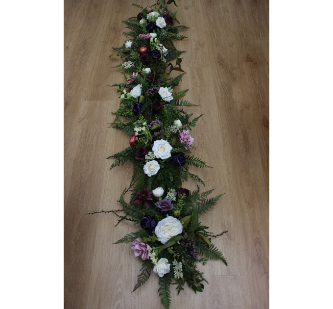 Forest Wedding Table Decor with Ferns and Moss
