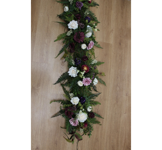 Forest Wedding Table Decor with Ferns and Moss