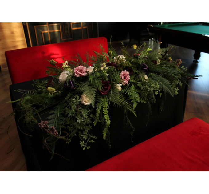 Woodland Floral Centerpiece for a Sweetheart Table