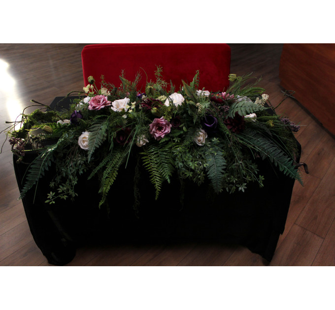 Woodland Floral Centerpiece for a Sweetheart Table