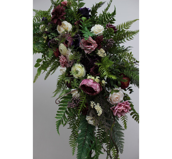 Fern & Moss Floral Arch Arrangements for a Forest Wedding