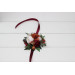 Floral Bracelet in Burgundy, Rust & Blush Pink for Wedding and Prom