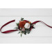 Floral Bracelet in Burgundy, Rust & Blush Pink for Wedding and Prom