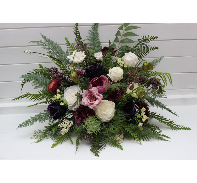 Forest Floor Floral Arrangement for Wedding Ceremony