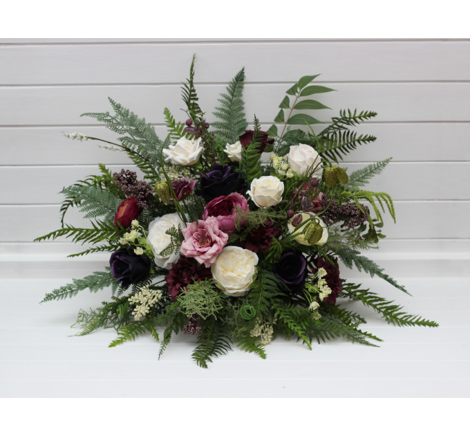Forest Floor Floral Arrangement for Wedding Ceremony
