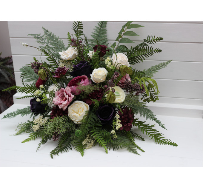 Forest Floor Floral Arrangement for Wedding Ceremony