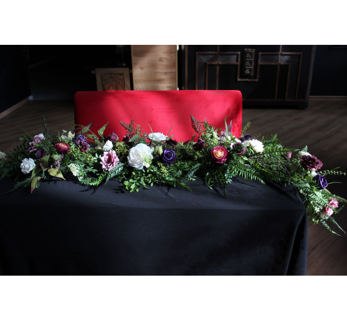 Forest Wedding Table Decor with Ferns and Moss
