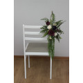 Woodland Chair Flowers for a Forest Wedding Ceremony