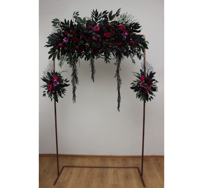 Halloween Wedding Flowers in Purple, Black, Magenta & Green