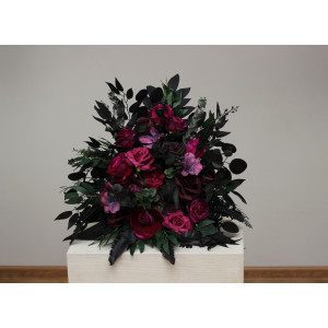 Purple, Black, Magenta & Green Gothic Floor Flowers 5370