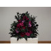 Moody Standing Floral Arrangement in Purple, Black & Magenta