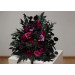 Moody Standing Floral Arrangement in Purple, Black & Magenta