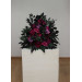 Moody Standing Floral Arrangement in Purple, Black & Magenta