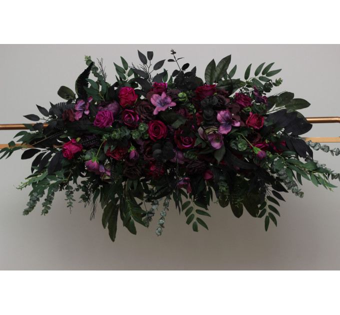 Halloween Wedding Flowers in Purple, Black, Magenta & Green