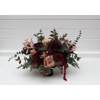 Purple, Burgundy & Beige Centerpiece 5016