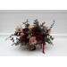 Moody Wedding Table Arrangement in Purple, Burgundy & Beige