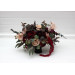 Moody Wedding Table Arrangement in Purple, Burgundy & Beige