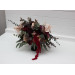 Moody Wedding Table Arrangement in Purple, Burgundy & Beige