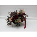 Moody Wedding Table Arrangement in Purple, Burgundy & Beige