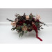 Moody Wedding Table Arrangement in Purple, Burgundy & Beige