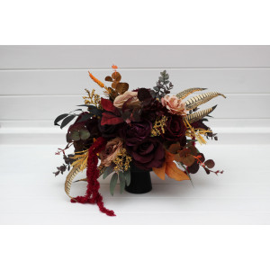 Purple, Burgundy, Cinnamon & Beige Table Flowers 5096