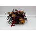 Wedding Table Centerpiece in Purple, Burgundy, Cinnamon & Beige