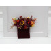 Pocket Flowers in Burgundy, Orange & Purple with Sunflower