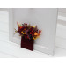 Pocket Flowers in Burgundy, Orange & Purple with Sunflower