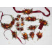 Autumn Bridal Hair Comb in Burgundy, Rust, Orange & Olive Green