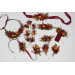 Autumn Wedding Pocket Flowers in Burgundy, Rust, Orange & Olive Green