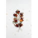 Autumn Bridal Hair Pins in Burgundy, Rust, Orange & Olive Green