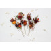 Autumn Bridal Hair Pins in Burgundy, Rust, Orange & Olive Green