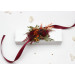 Autumn Floral Bracelet in Burgundy, Rust, Orange & Olive Green
