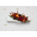 Autumn Bridal Hair Comb in Burgundy, Rust, Orange & Olive Green