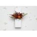 Autumn Bridal Hair Comb in Burgundy, Rust, Orange & Olive Green