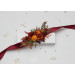 Autumn Wedding Floral Sash in Burgundy, Rust, Orange & Olive Green