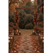 Sunflower Floral Arch Arrangement | Burgundy, Orange & Purple Fall Wedding Decor