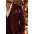 Pocket Flowers in Burgundy, Orange & Purple with Sunflower