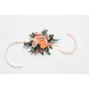 Dusty Rose, Blush Pink & Peach Floral Corsage 5500 Dusty Rose, Blush Pink & Peach Floral Corsage 5500