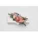 Romantic Bridal Hair Comb in Dusty Rose, Blush Pink & Peach