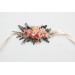 Romantic Wedding Flower Belt in Dusty Rose, Blush Pink & Peach