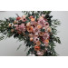 Romantic Faux Floral Arch Arrangements in Dusty Rose, Blush Pink & Peach