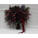 Moody Wedding Bouquets in Burgundy, Deep Purple & Forest Green