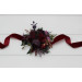Moody Wedding Floral Bracelet in Burgundy, Deep Purple & Forest Green