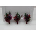 Moody Wedding Boutonniere with Burgundy and Deep Purple Flowers