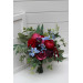 Jewel Tone Faux Bridal Bouquet with Cascading Flowers