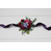 Jewel Tone Wedding Wrist Corsage in Red, Pink & Purple