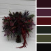 Moody Wedding Bouquets in Burgundy, Deep Purple & Forest Green